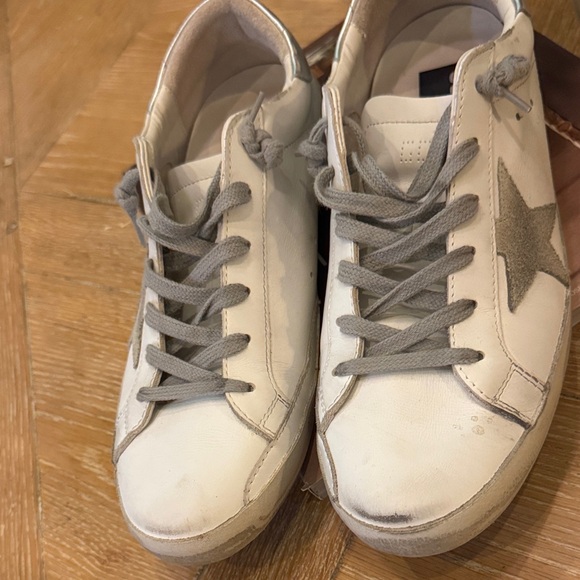 Golden Goose White and Gray Sneakers - Picture 2 of 9